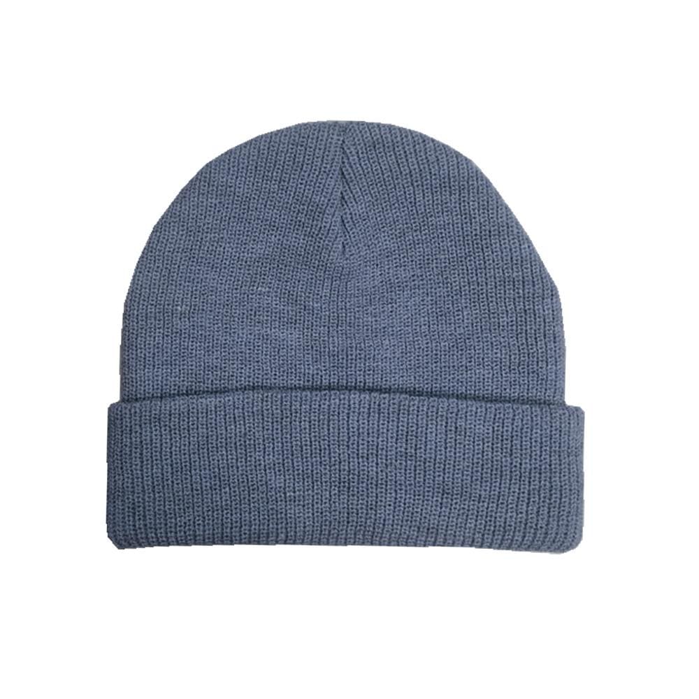 Wide rib roll-up toque