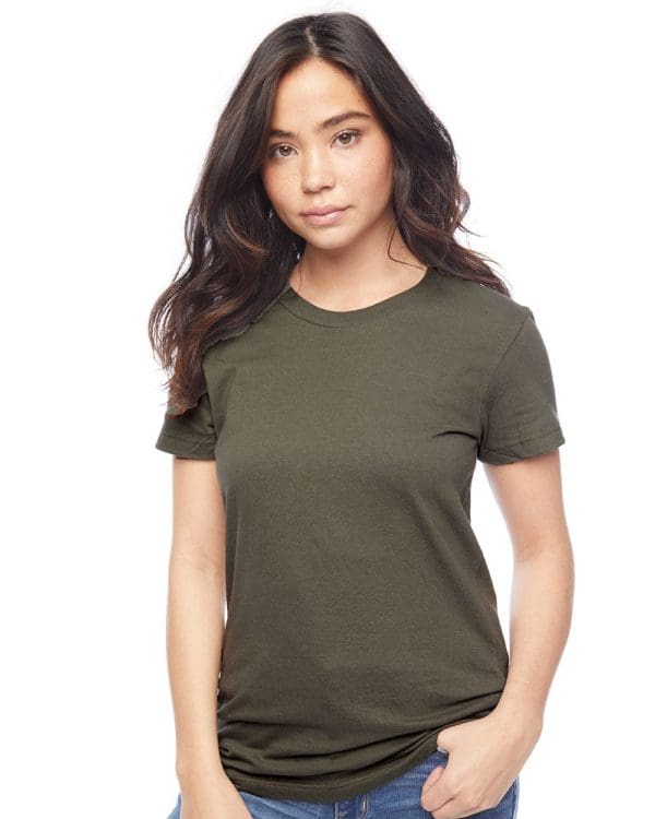 American Apparel 2102W Women’s Fine Jersey Tee for customisation embroidery or screenprint in Whistler Canada