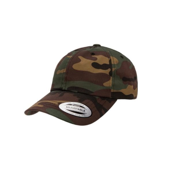 Classic dad cap in camo colors for embroidery or screen print at Black ...