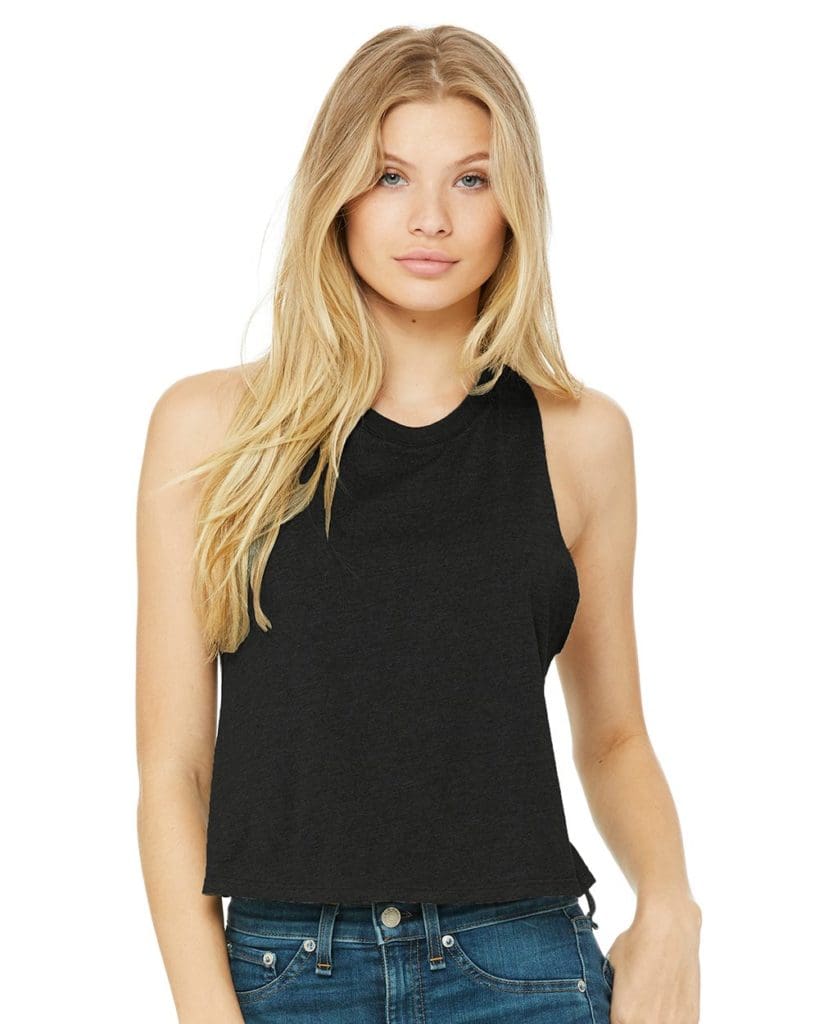 BELLA + CANVAS 6682 Women's Racerback Cropped Tank for customisation embroidery or screenprint in Whistler Canada