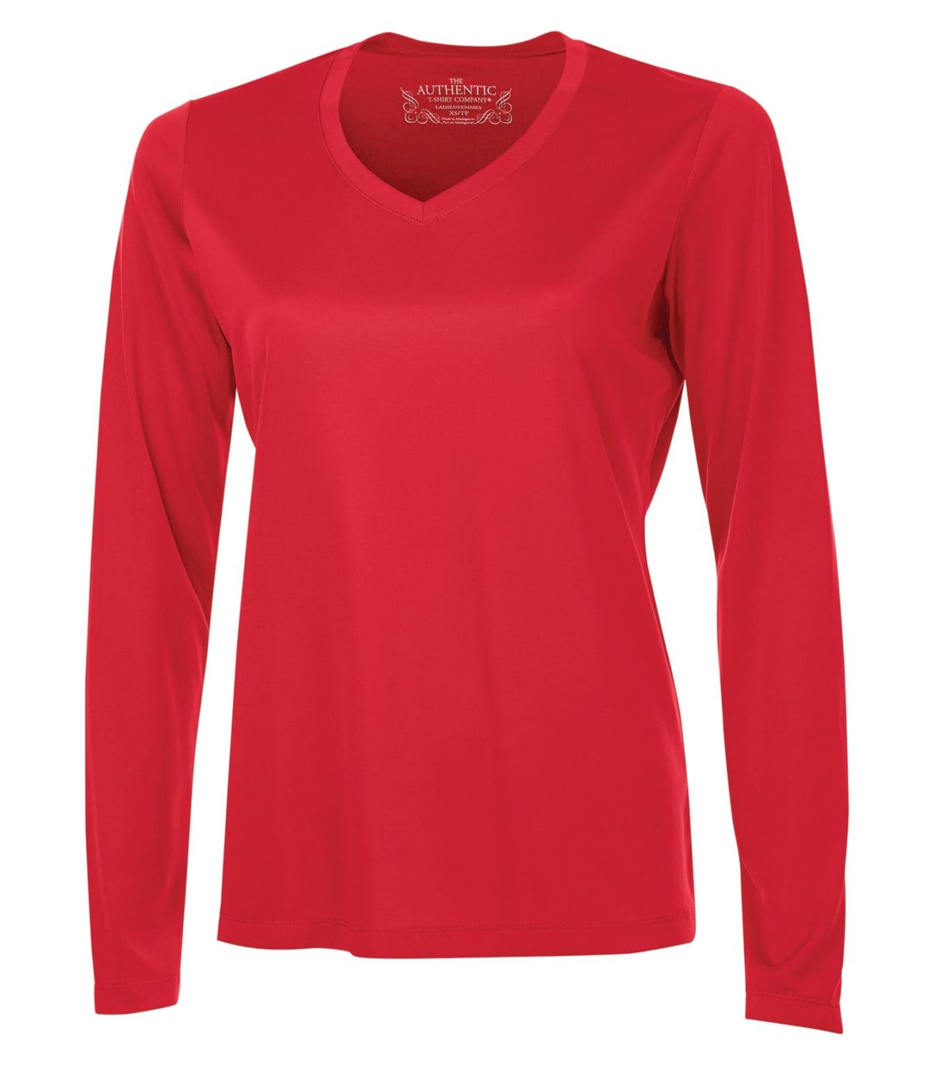 ATC Pro Team Long Sleeve V-neck Ladies' Tee for embroidery or screen ...